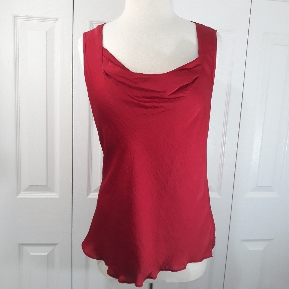 Spense Top Sleeveless in Red Blouse Size Large Lightweight